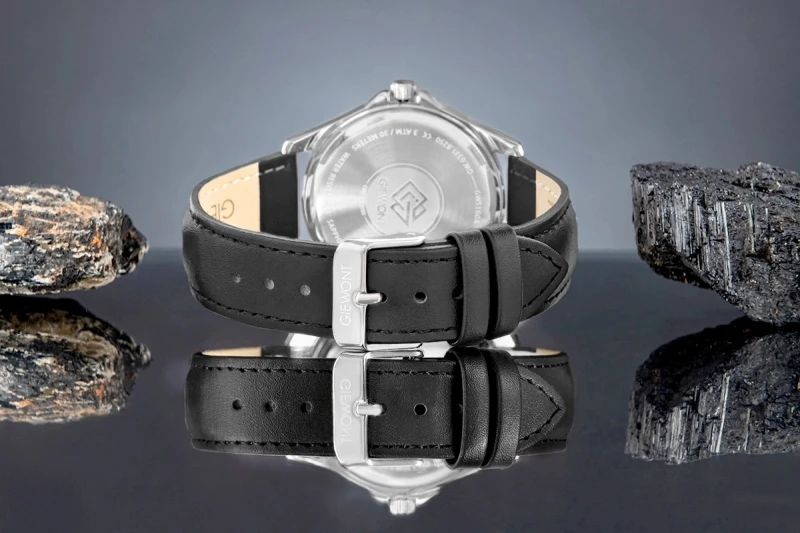 Zegarek Męski Giewont Elegance Sapphire Czarny GW5160-A2