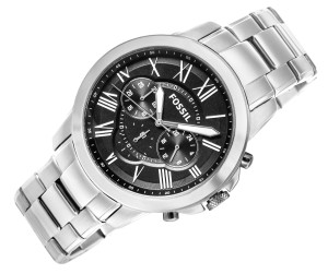 Czarna tarcza zegarka FOSSIL Grant FS4736
