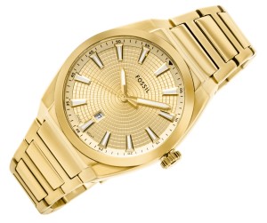 Złota tarcza zegarka FOSSIL Everett FS5965
