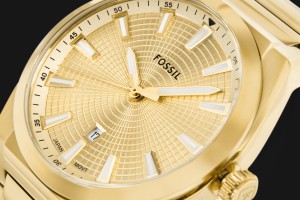 Złota stalowa koperta zegarka FOSSIL Everett FS5965