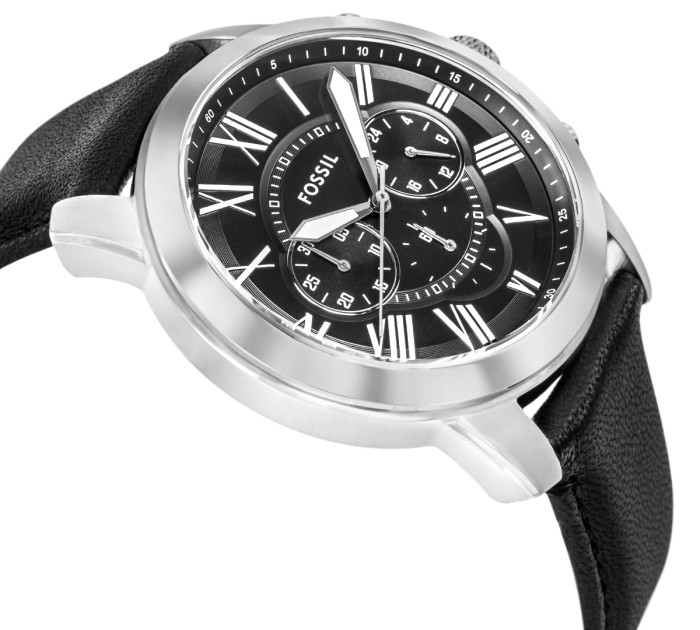 FOSSIL Grant FS4812 – czarna tarcza z rzymskimi indeksami i chronografem