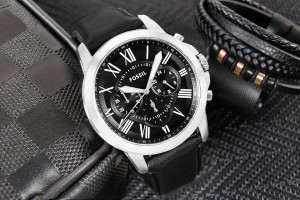 Zegarek Męski FOSSIL Grant Leather FS4812 + BOX