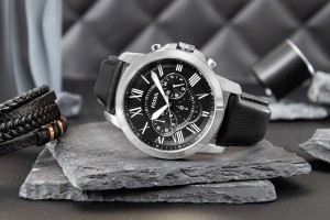 Zegarek Męski FOSSIL Grant Leather FS4812 + BOX