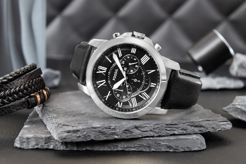 Zegarek Męski FOSSIL Grant Leather FS4812 + BOX