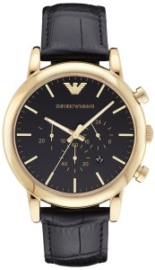 Zegarek męski Emporio Armani Luigi AR1917 ze złotą kopertą