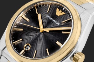 Emporio Armani AR11715 ze srebrno-złotą bransoletą stalową