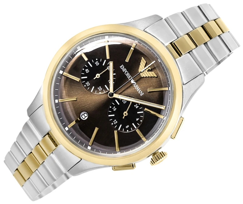 Zegarek Męski Emporio Armani Dario Chronograph AR80084SET + BOX