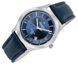 Granatowa tarcza zegarka Atlantic Seahunter 71360.41.51