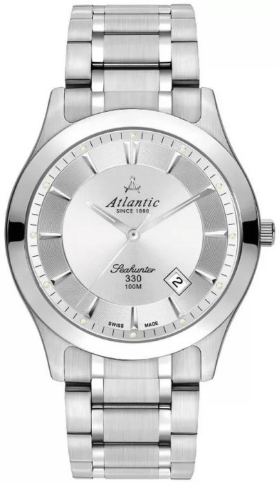 Zegarek męski Atlantic Seahunter 71365.41.21 w srebrnym kolorze