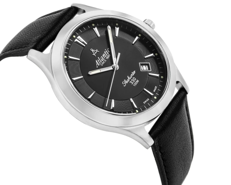 Zegarek Atlantic Seahunter 71360.41.61 z czarnym paskiem