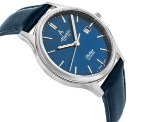 Zegarek Atlantic Seabase z granatowym paskiem