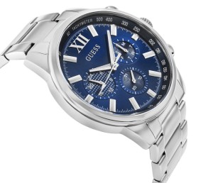 Srebrna koperta zegarka męskiego Guess Walker GW0900G4