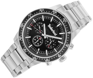 Czarna tarcza zegarka Timberland Parkman Dual Time