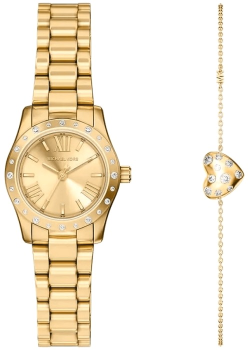 Złoty zegarek damski Michael Kors Lexington MK4992SET