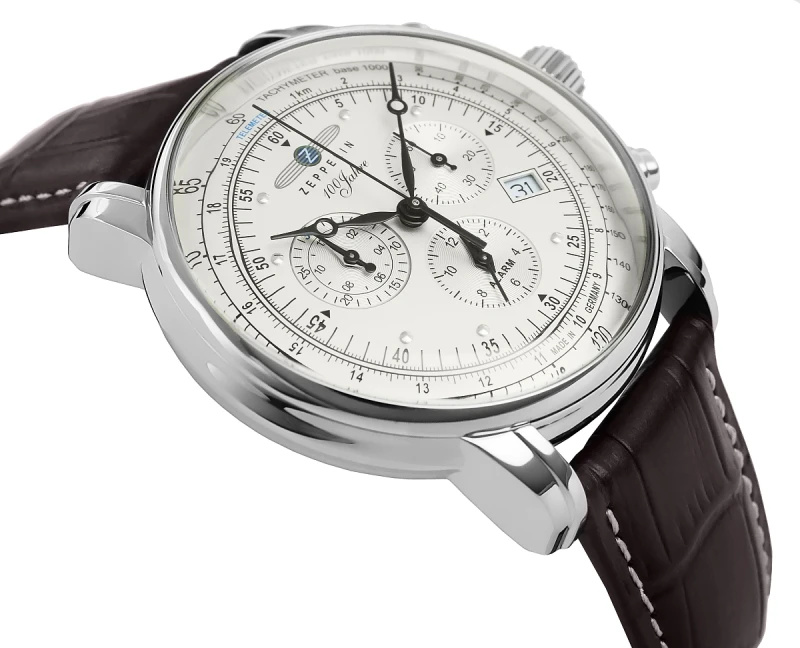 Tarcza zegarka Zeppelin 100 Jahre 7680-1 z funkcją chronografu