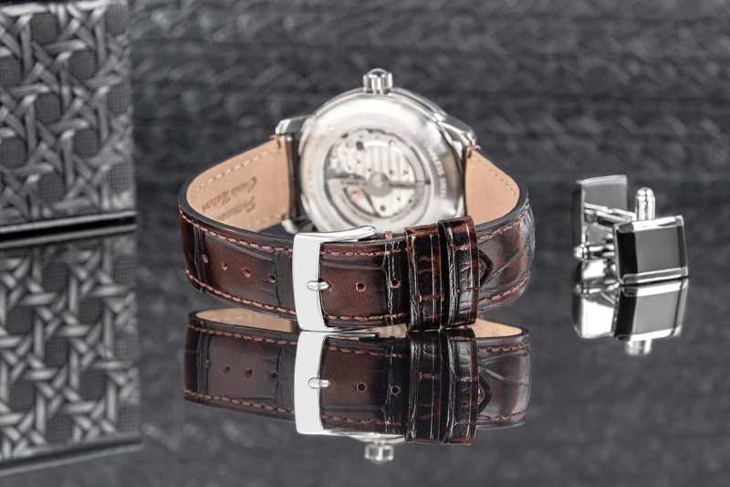 Zegarek Męski ZEPPELIN LZ120 Open Heart Automatic 8166-4 + BOX