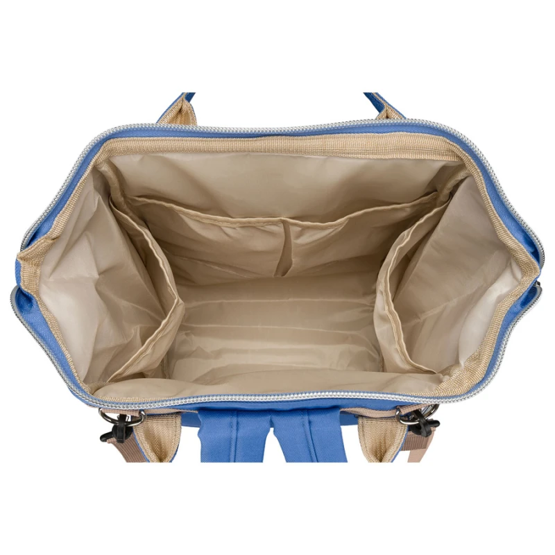 Wnętrze plecaka Mommy Bag Peterson z przegrodami