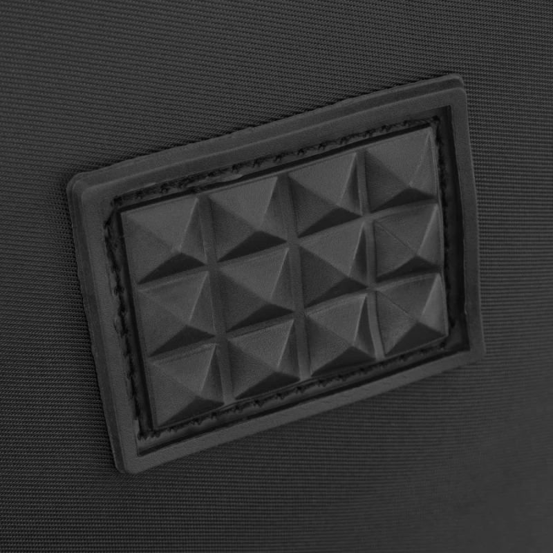 Podróżna, czarna torba z poliestru, jednokomorowa - Peterson