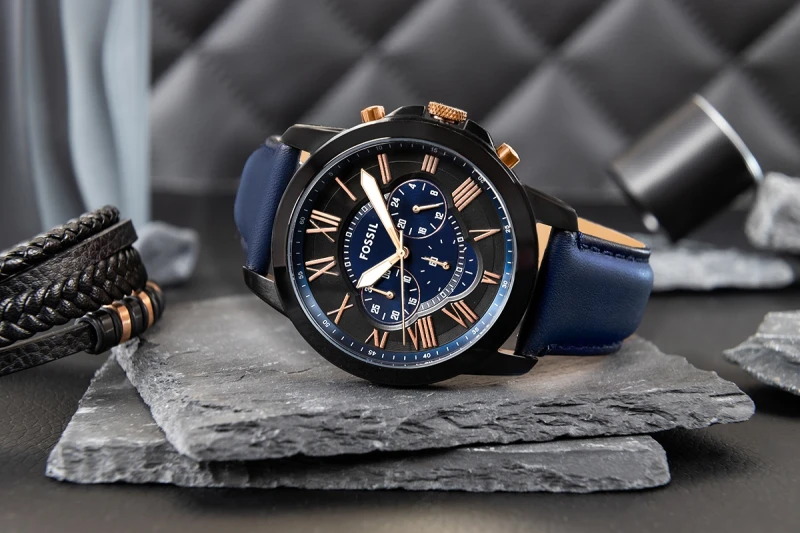 Zegarek Męski FOSSIL Grant Leather FS5061 + BOX