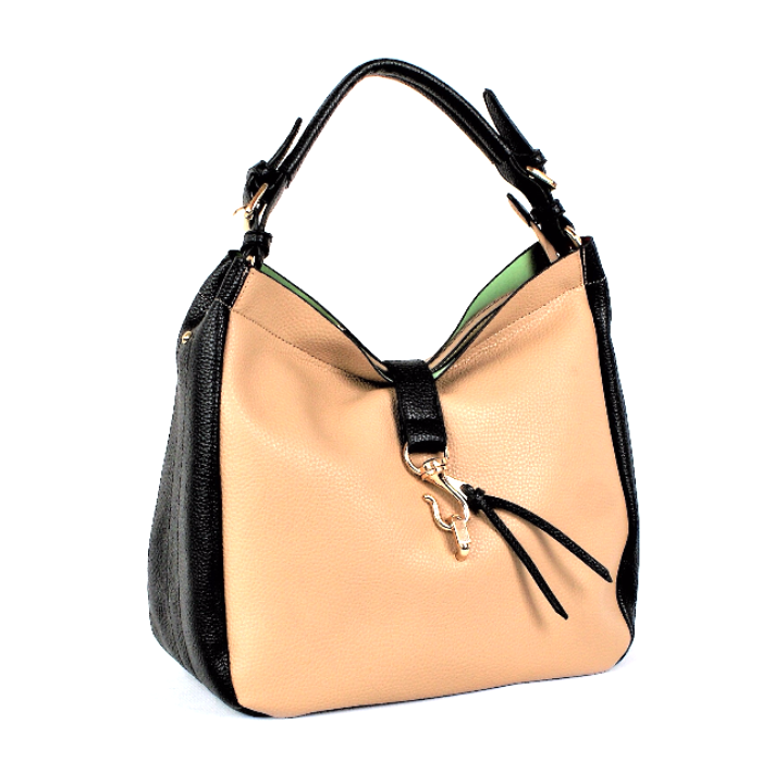 Beżowo Czarna Torebka Lantadela 7331