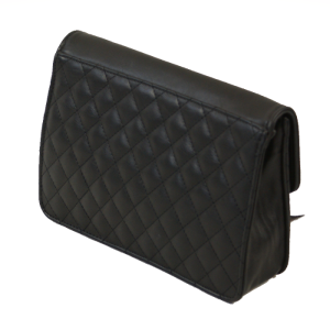 Czarna Pikowana Torebka Wizytowa