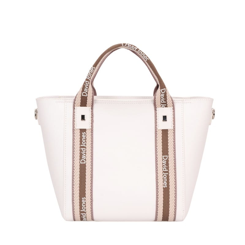 Biała torebka damska David Jones 5933-2 – elegancki przód z logo marki