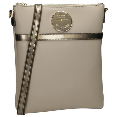 Torebka Nobo szara, widok z boku, regulowany pasek na ramię