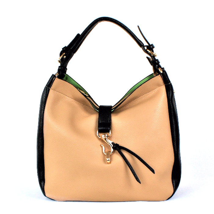 Beżowo Czarna Torebka Lantadela 7331