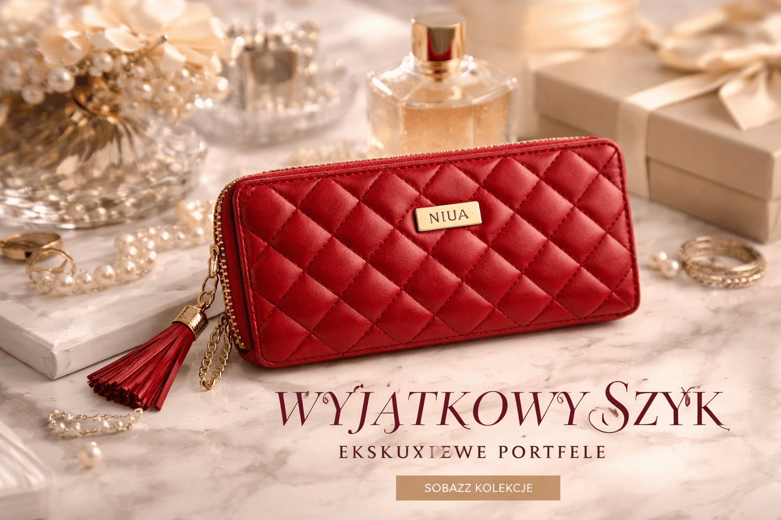 portfel damski skórzany elegancki RFID duży i mały
