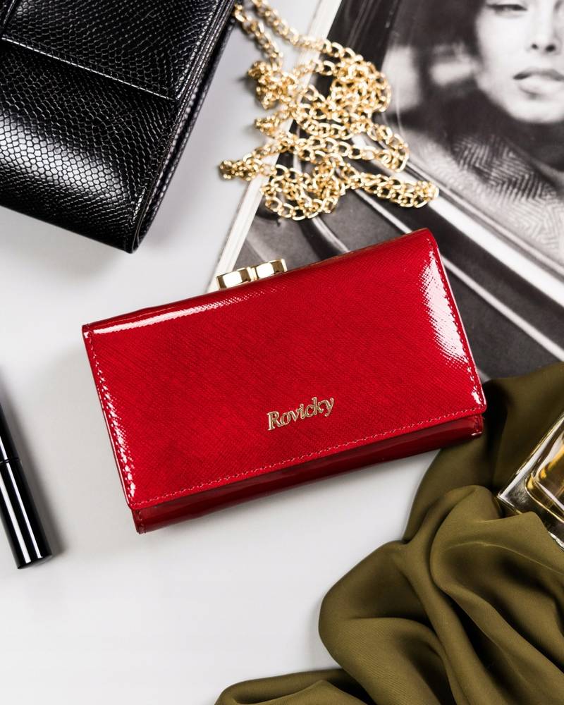 portfel damski skórzany elegancki RFID duży i mały